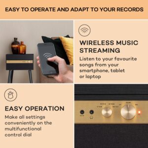 Auna Berklee TT Case, gramofónový prehrávač, remeňový pohon, 33 1/3, 45 a 78 otáčok/minútu, stereo reproduktory