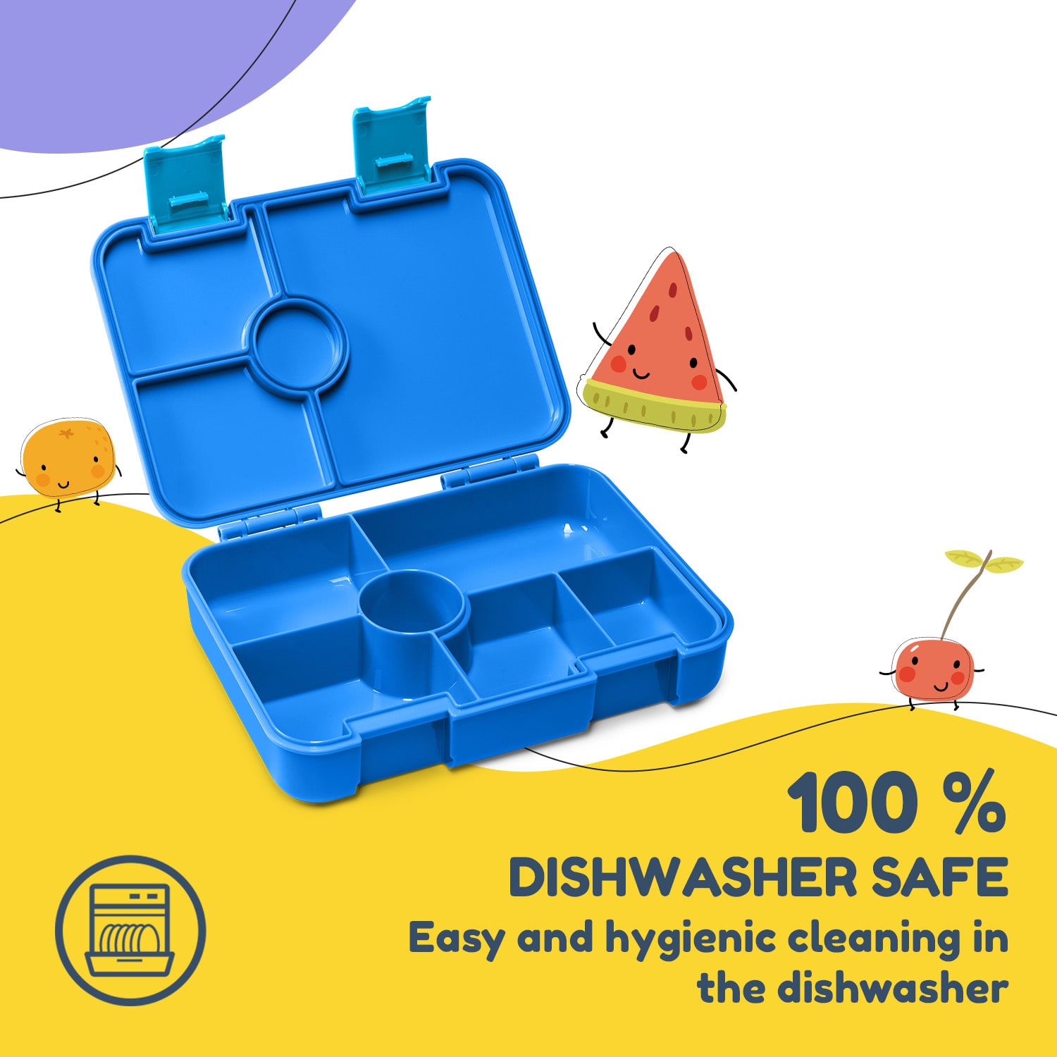 Klarstein Schmatzfatz desiatový box s priehradkami – Obrázok 2