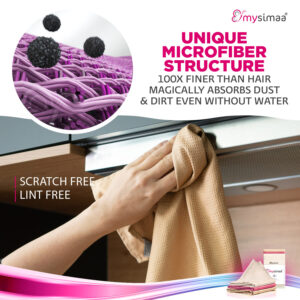 MySimaa Profesionálne čistiace utierky, čistiace utierky, mikrovlákno, 60 x 40 cm
