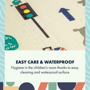 Babify Podložka na hranie, skladacia, hrúbka 1 cm, motív Autá