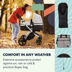 Babify Go Baby Neo 3 v 1, kočík, športový kočík, autosedačka, R44/04, skupina 0+, 5-bodové bezpečnostné pásy