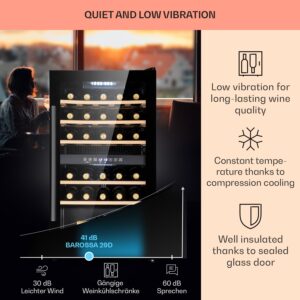 Klarstein Barossa 29 Duo, vinotéka, 80 l, 29 fliaš, 2 zóny, ovládanie tlačidlom
