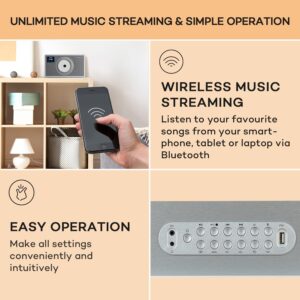 Auna Vertico Swing DAB | DAB+ rádio so Swing CD prehrávačom | FM/DAB+ | AUX | BT | USB