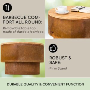 Blumfeldt Pompeji Rust, ohnisko a gril, Ø 60 cm, oceľ