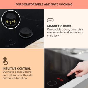 Klarstein Magnichef 4, vstavaná indukčná varná doska, 7000 W, 4 zóny, sklokeramika