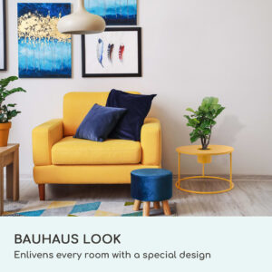 Blumfeldt Irvine, konferenčný stolík s kvetináčom, 60 x 38,5 cm (Ø x V), prášková oceľ