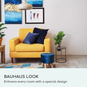 Blumfeldt Príručný stolík Irvine s kvetináčom, 41 x 50 cm (ØxV), oceľ s práškovým nástrekom