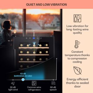 Klarstein Barossa 32 Uno, vinotéka, 95 l, 36 fliaš, 1 zóna, dotykový displej