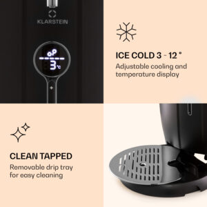 Klarstein Passau výčapný systém 6 l univerzálne sudy, vzduchový čerpadlo 3 - 12 °C 65 W