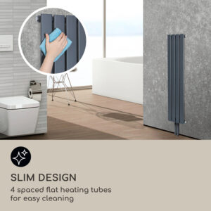 Blumfeldt Ontario, radiátor, 120 x 30, 380 W, inštalácia na stenu