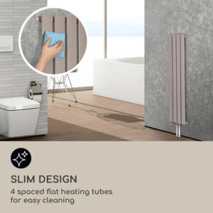 Blumfeldt Ontario, radiátor, 120 x 30, 380 W, inštalácia na stenu