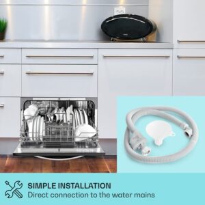 Klarstein Havasia UV 6 Luminance, umývačka riadu, UV svetlo, 1380 W, sklenená predná časť, voľne stojaca