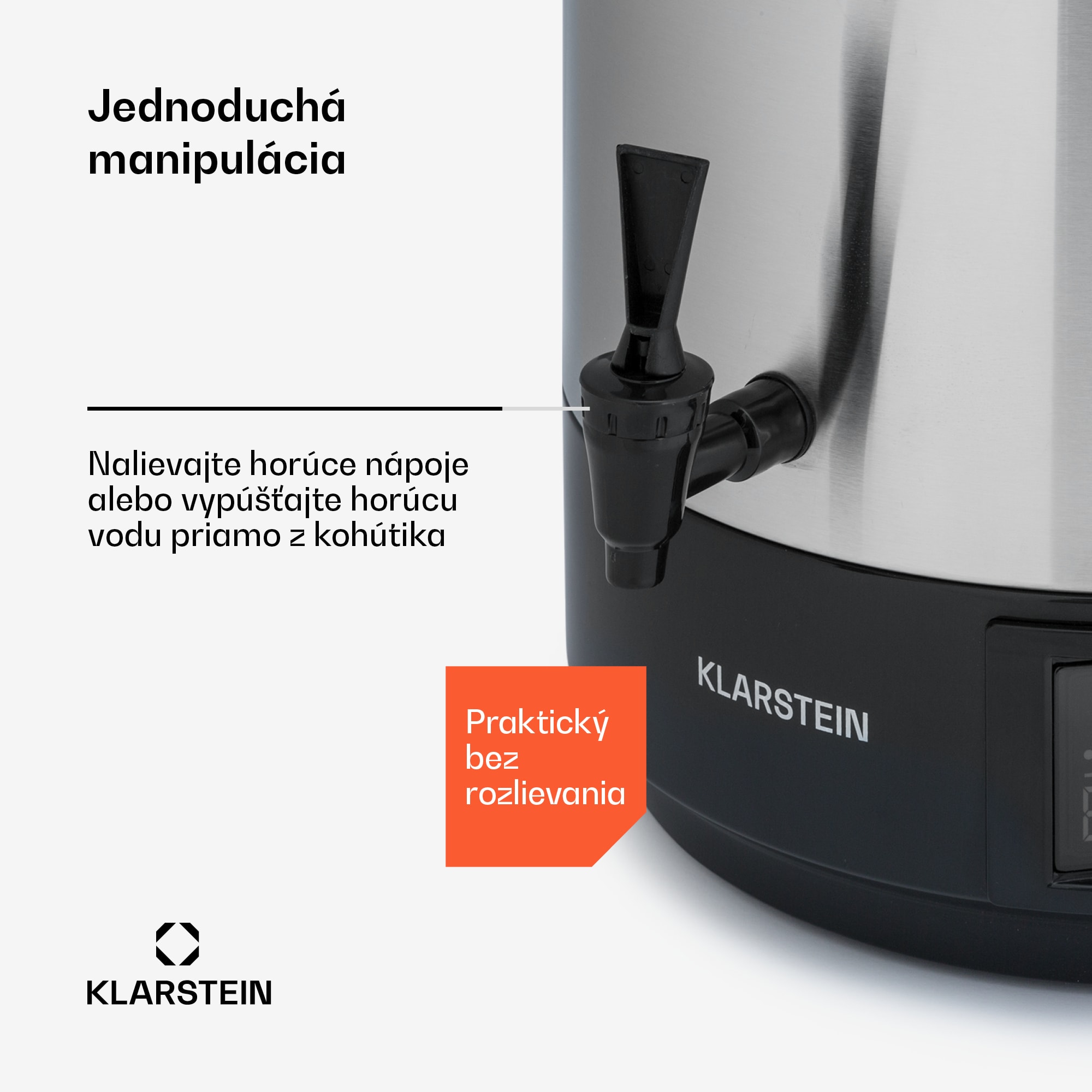 Klarstein Abbey 60, zavárací hrniec, dávkovač nápojov, 60 l, 100 °C, 180 min, nehrdzavejúca oceľ – Obrázok 3