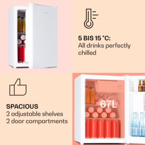 Klarstein Fargo 67, minibar, chladnička 67 l, mraznička 4 l, kompaktná