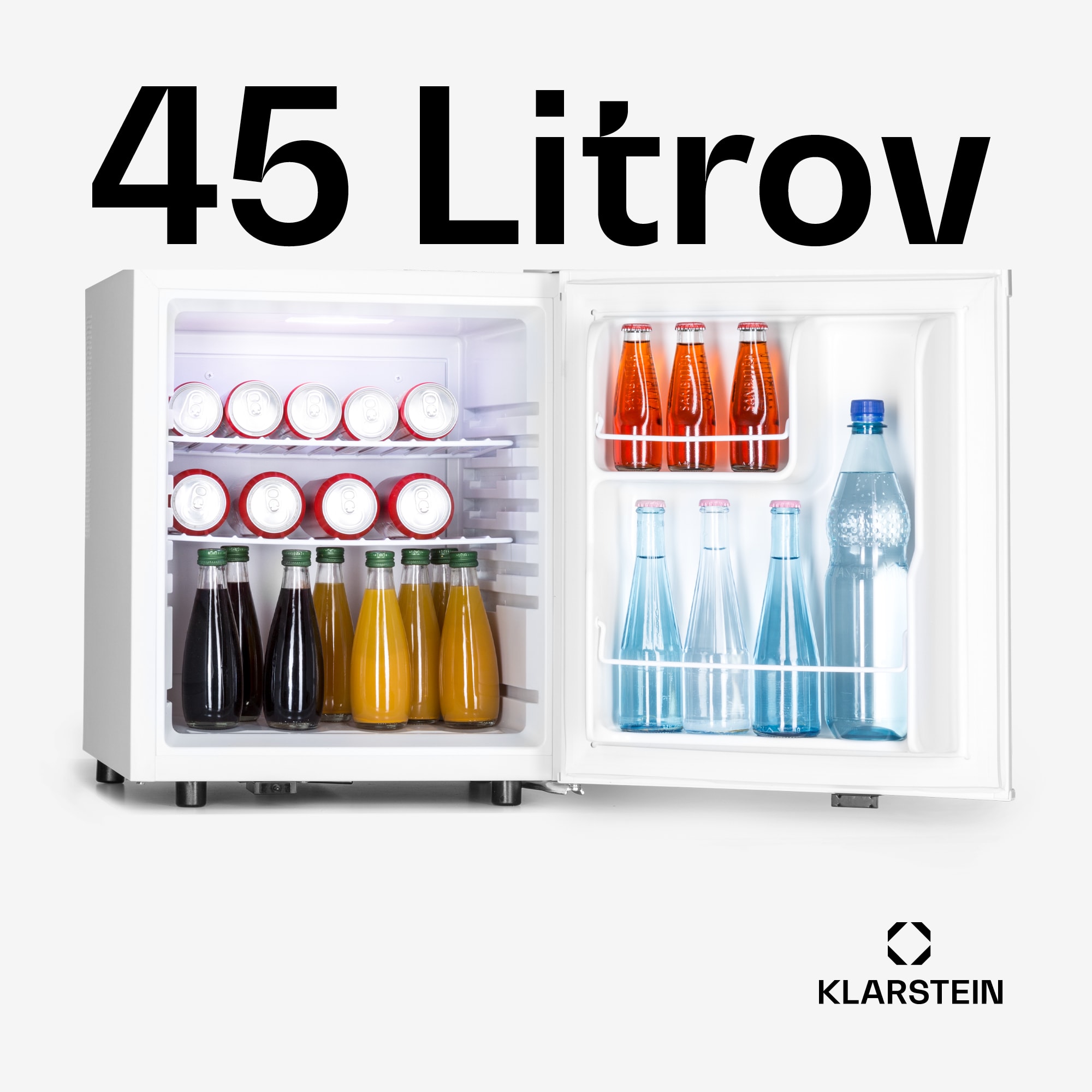 Klarstein Happy Hour 45, mini chladnička, minibar, chladnička na nápoje, 45 l, 26 dB