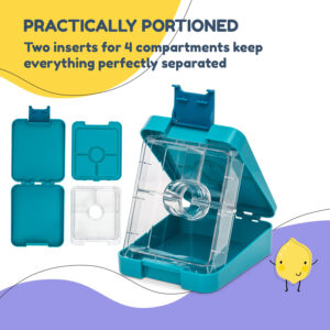 Klarstein Schmatzfatz easy, desiatový box, , 4 priehradky, 18 x 15 x 5 cm