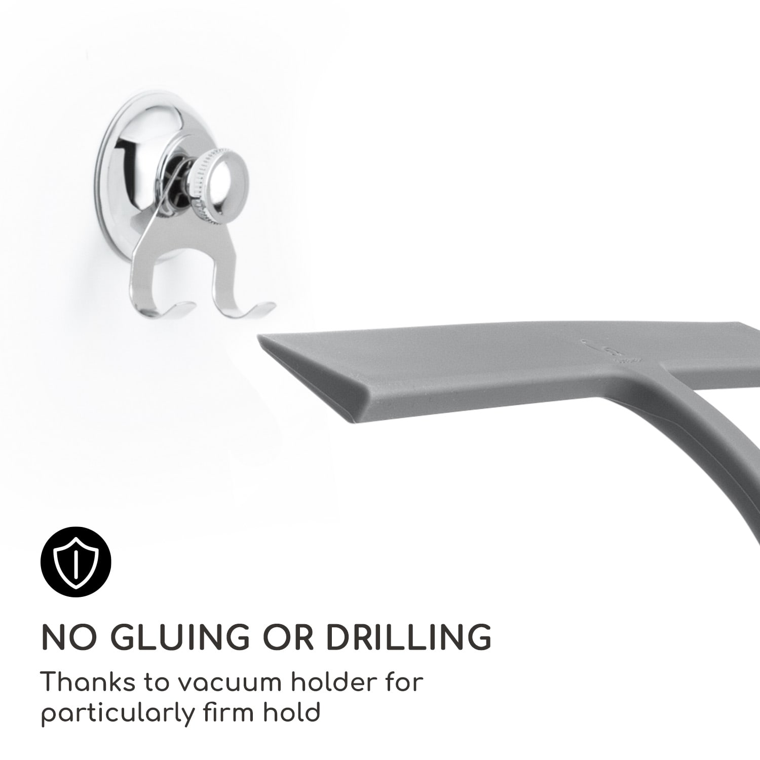 Gütewerk by blumfeldt Blaze Stierka na sprchový kút 28 cm Silikónový kryt Jadro z nehrdzavejúcej ocele Moderný dizajn