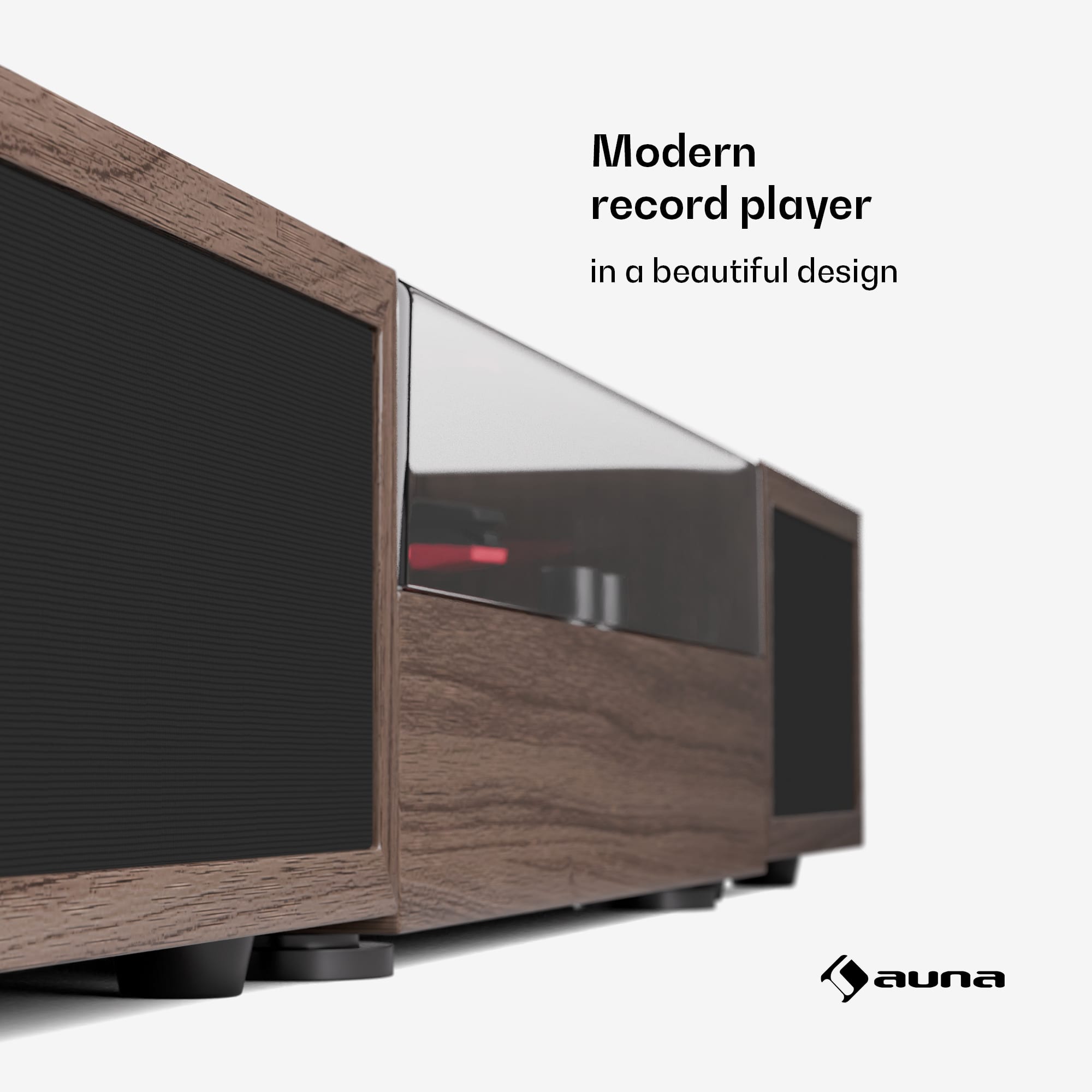 Auna TT-Play 2x10W BT RCA-Out 3-rýchlostný gramofón, gramofón, 3-rýchlostný, Bluetooth – Obrázok 2