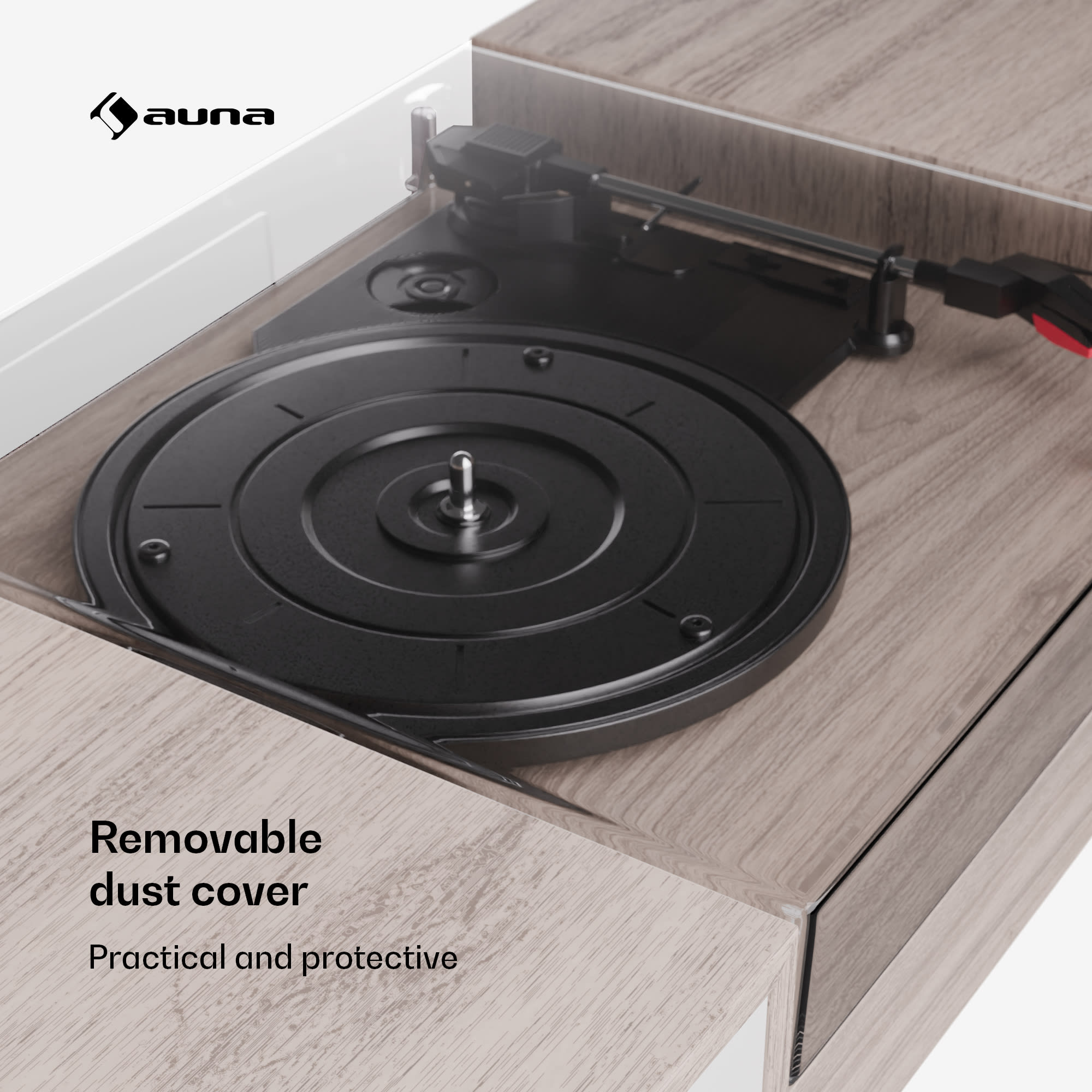 Auna TT-Play 2x10W BT RCA-Out 3-rýchlostný gramofón, gramofón, 3-rýchlostný, Bluetooth – Obrázok 3