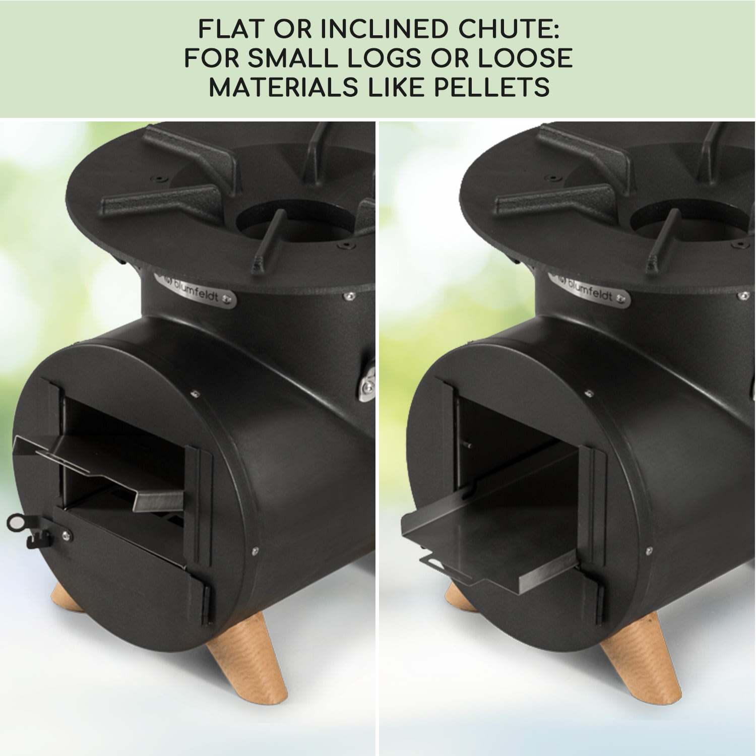 Blumfeldt Oshima Rocket Stove Camping Stove šetrný k životnému prostrediu mobilná oceľ – Obrázok 3