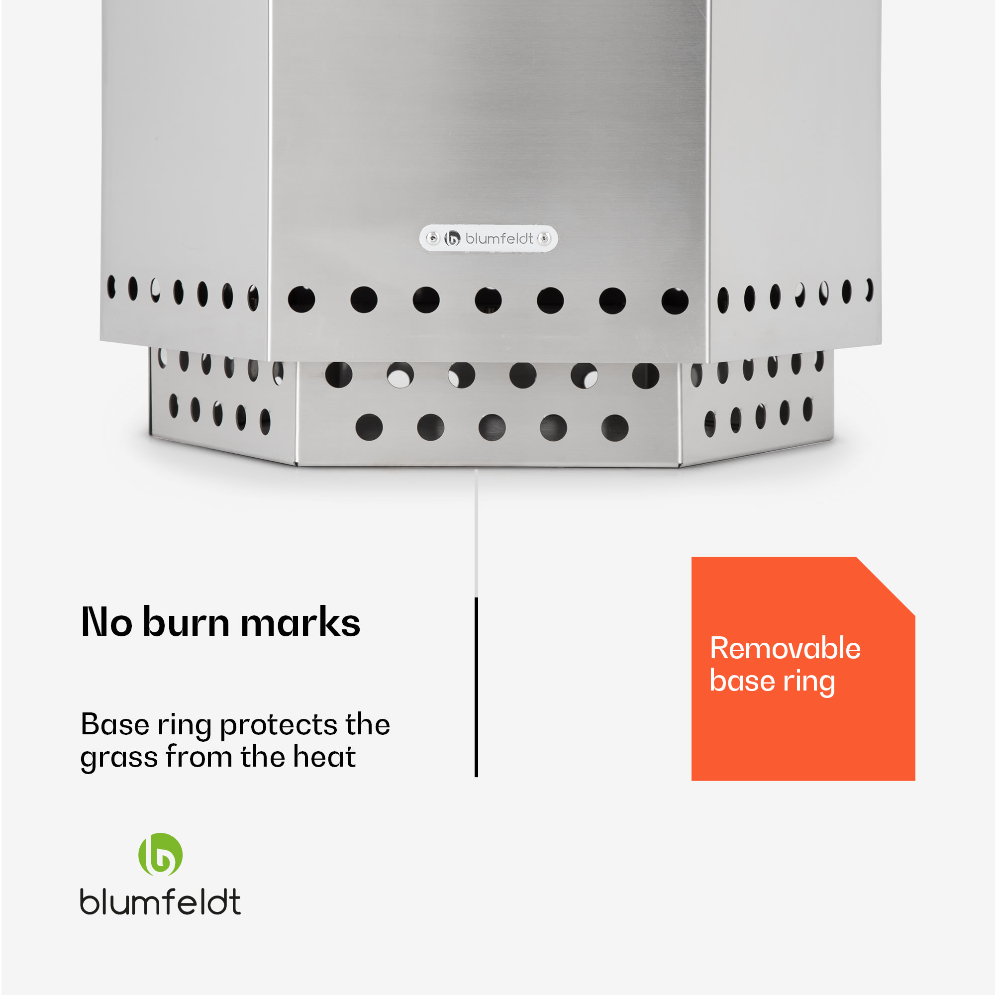 Blumfeldt Mojanda, kôš na oheň, bezdymový, robustný, kutáče, kryt proti dažďu – Obrázok 2