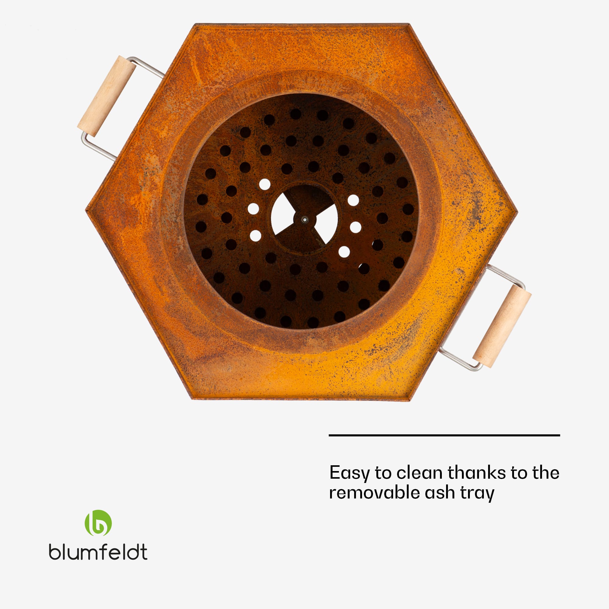Blumfeldt Mojanda, kôš na oheň, bezdymový, robustný, kutáče, kryt proti dažďu