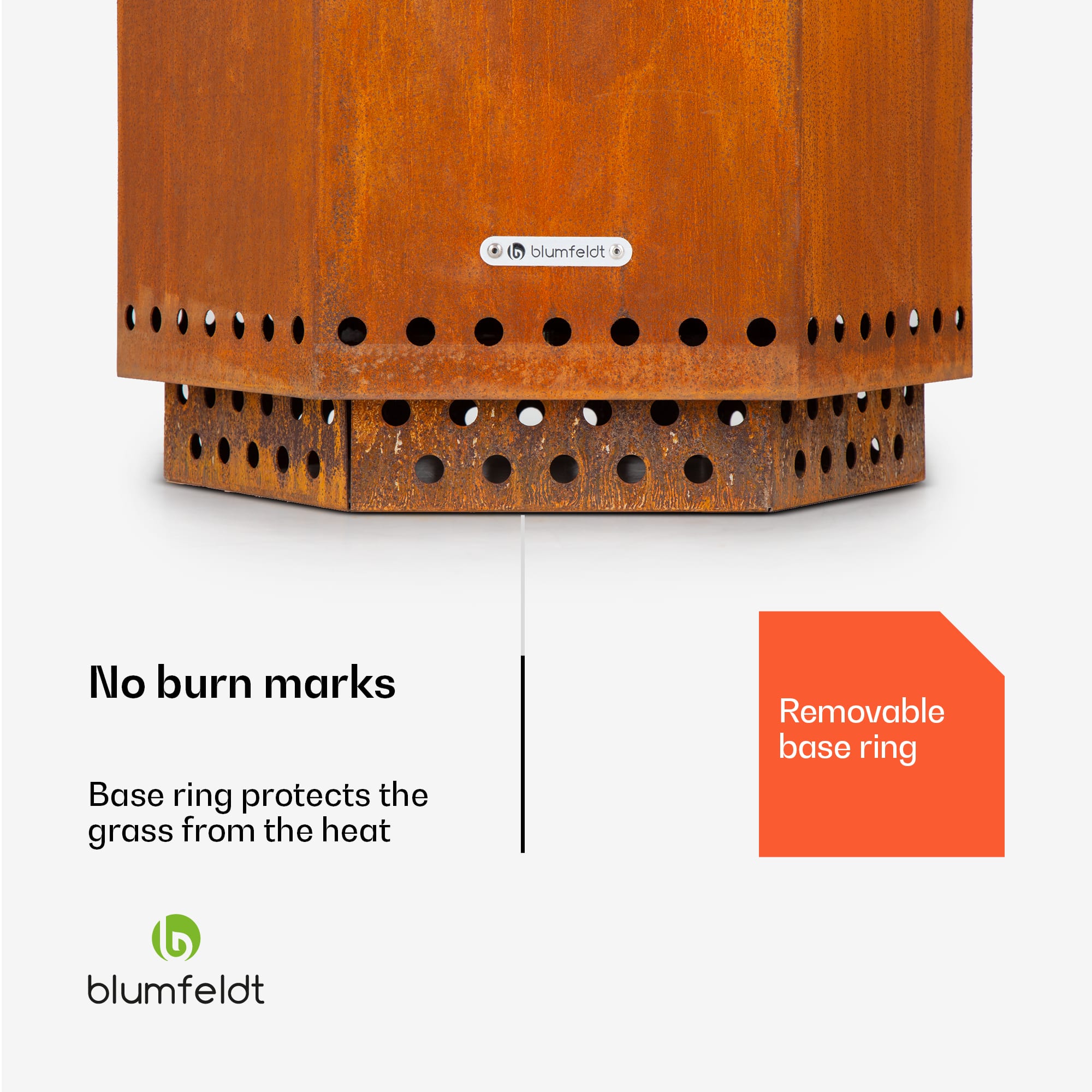 Blumfeldt Mojanda, kôš na oheň, bezdymový, robustný, kutáče, kryt proti dažďu – Obrázok 2