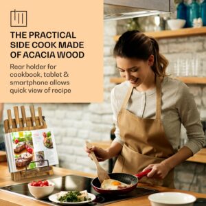 Klarstein Komaki, sada nožov, 8-dielna, 5 nožov, 3 dosky na krájanie, držiak na ostrenie nožov