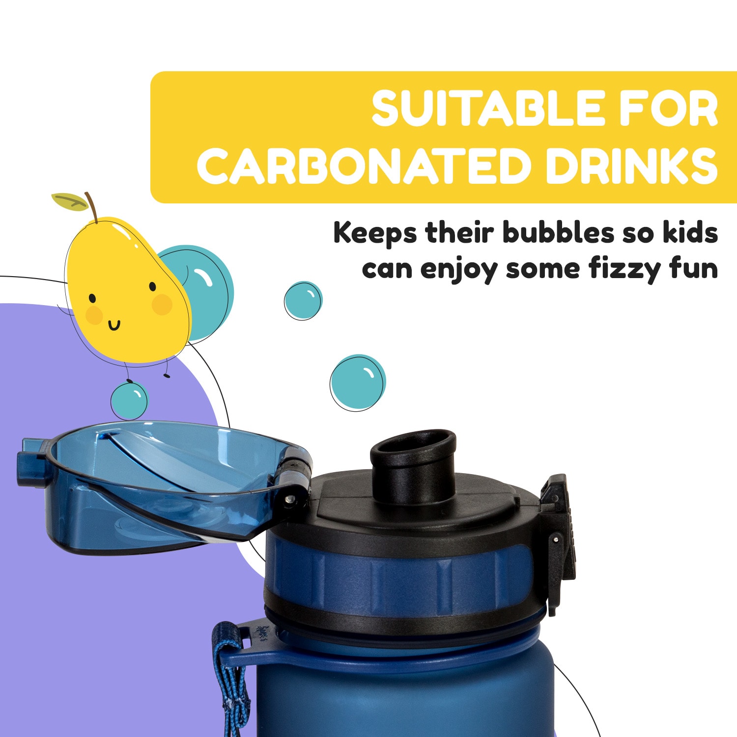 Klarstein Wakaba, fľaša na pitie, 400 ml, Tritan, BPA-free – Obrázok 2