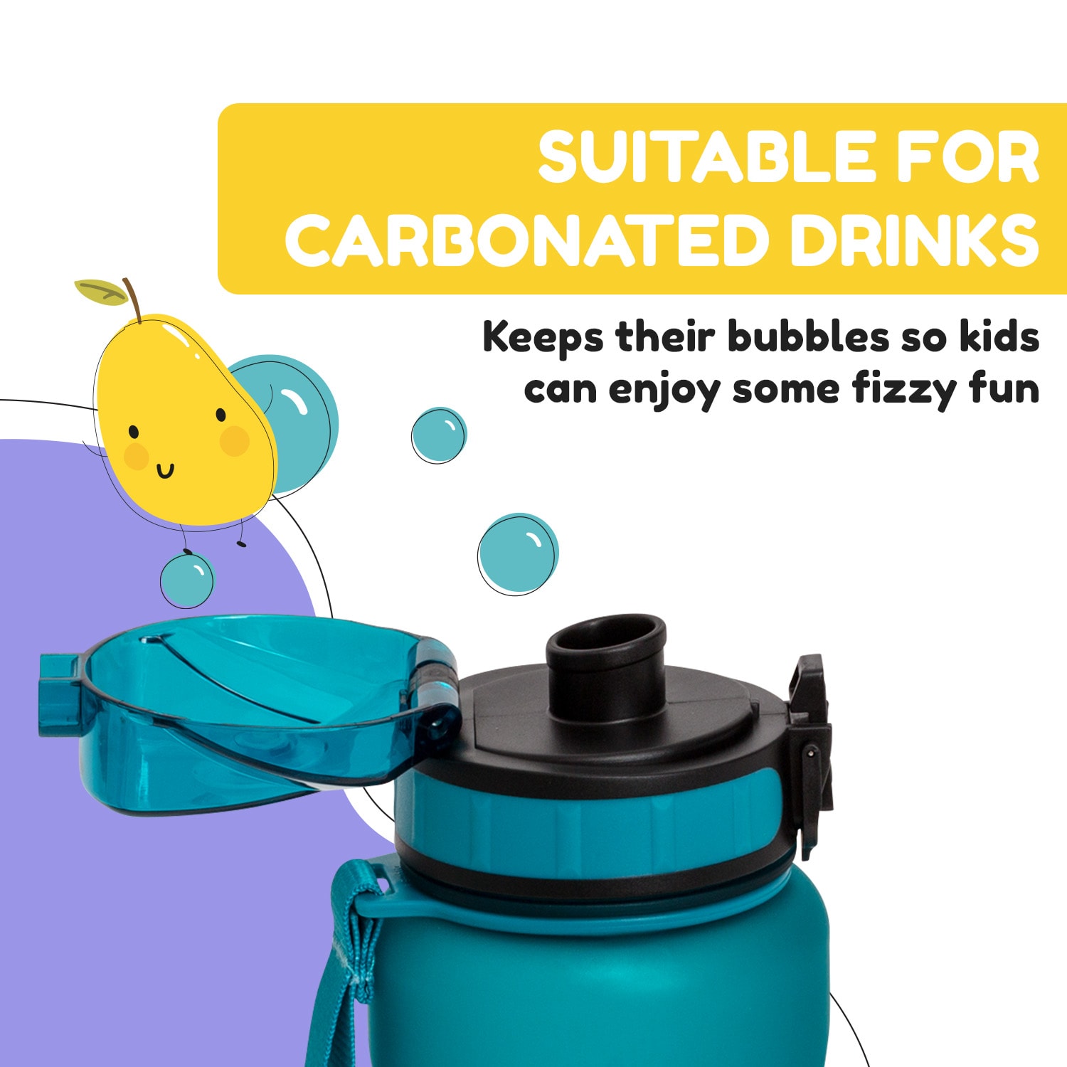 Klarstein Wakaba, fľaša na pitie, 800 ml, Tritan, BPA-free – Obrázok 2