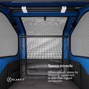 KLARFIT Goldie Home, príves na bicykel, 334 l, max. 40 kg, skladací, odolný voči poveternostným vplyvom