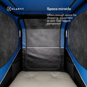 KLARFIT Goldie Buggy, príves na bicykel, 324 l, max. 40 kg, skladací, odolný voči poveternostným vplyvom