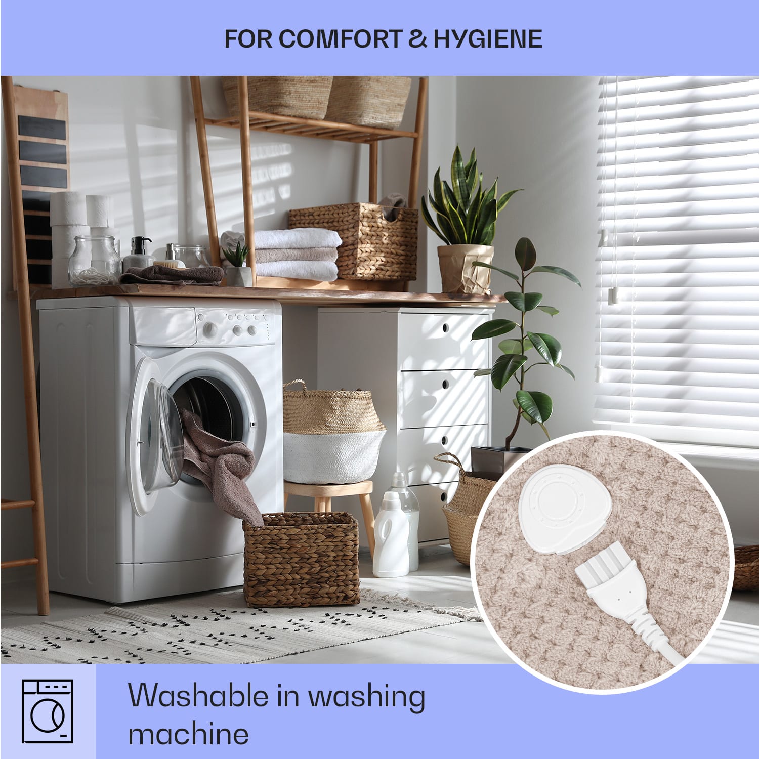 Klarstein DR Watson Deluxe XXL, elektrická deka, 160 W, 9 úrovní ohrevu, 200 x 180 cm – Obrázok 2