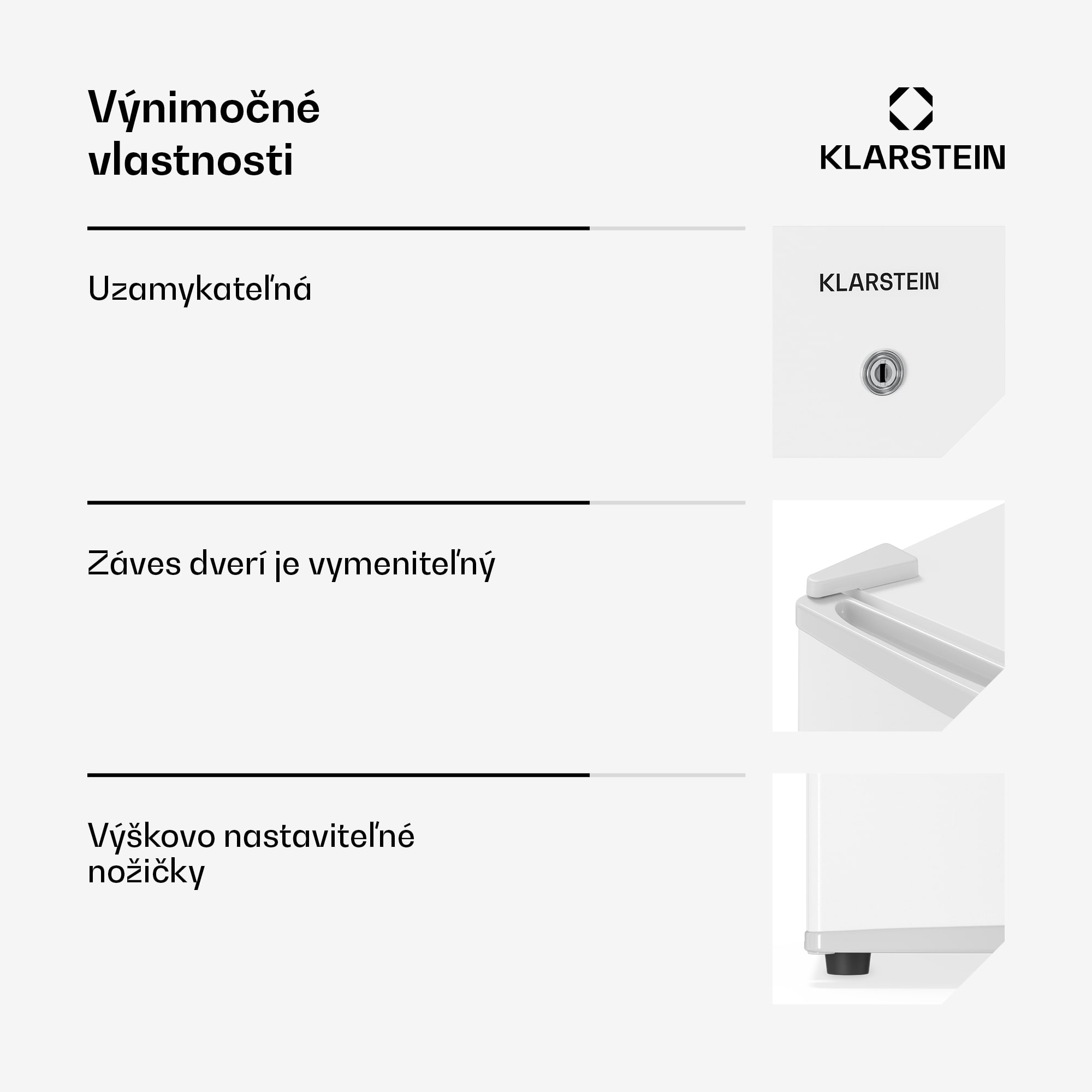 Klarstein Matterhorn 68, mini chladnička, 68 litrov, 35 dB, kompaktná, uzamykateľná – Obrázok 3