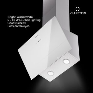 Klarstein Laurel 60, Digestor, 60 cm, odsávaný vzduch: 247 m³/h, LED dotyk