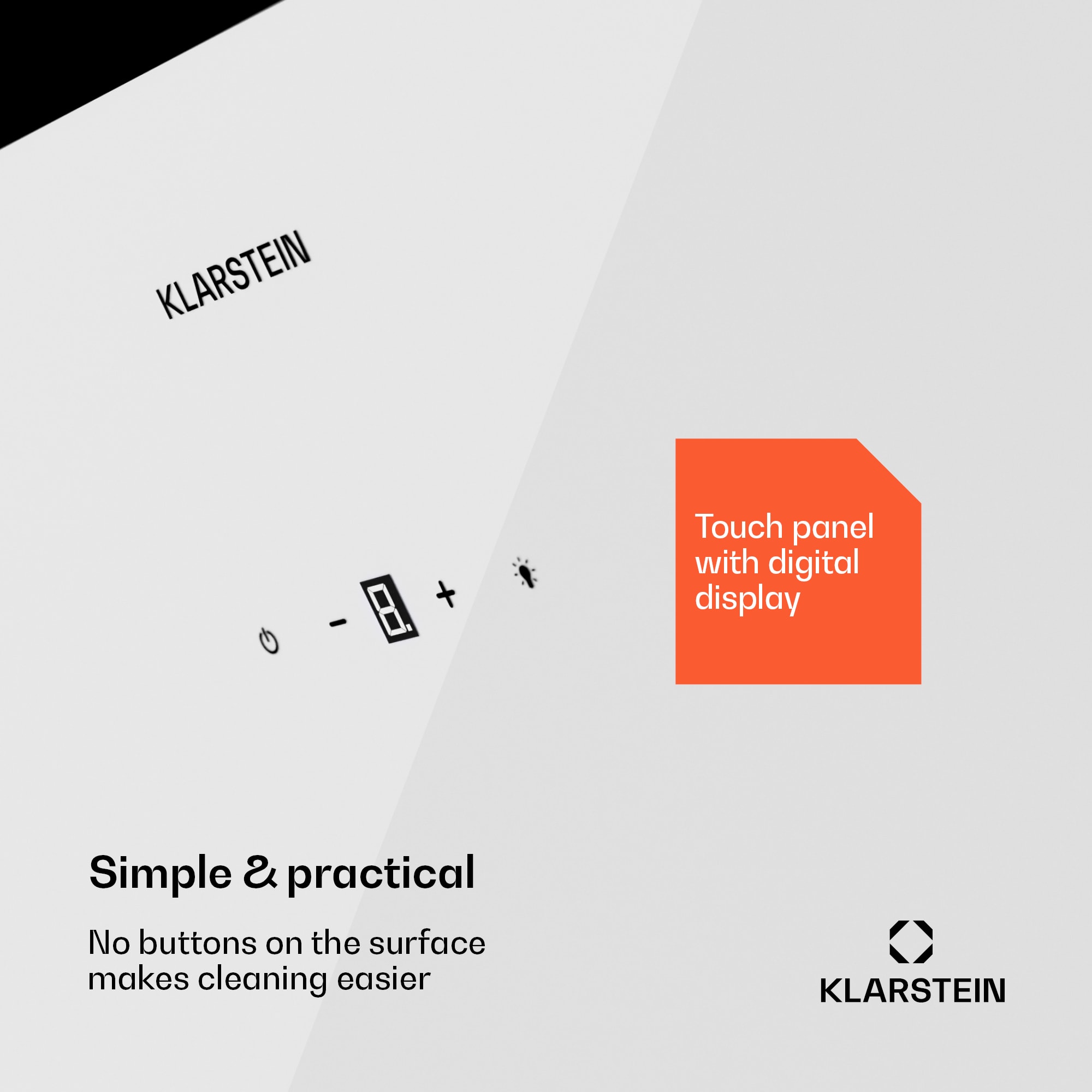 Klarstein Laurel 60, Digestor, 60 cm, odsávaný vzduch: 247 m³/h, LED dotyk – Obrázok 2