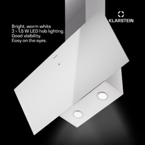 Klarstein Laurel 90, Digestor, 90 cm, odsávaný vzduch: 247 m³/h, LED dotyk