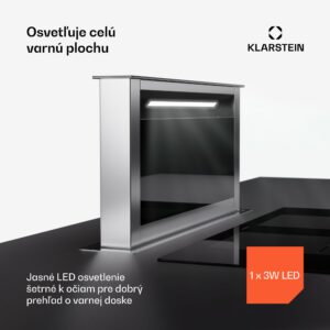 Klarstein Royal Flush Eco Slim 60, digestor, 60 cm, 650 m³/h, EEK A