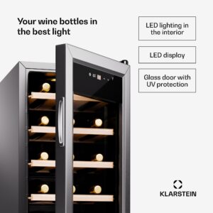 Klarstein Shiraz Premium Smart 18, Chladnička na víno na 18 fliaš