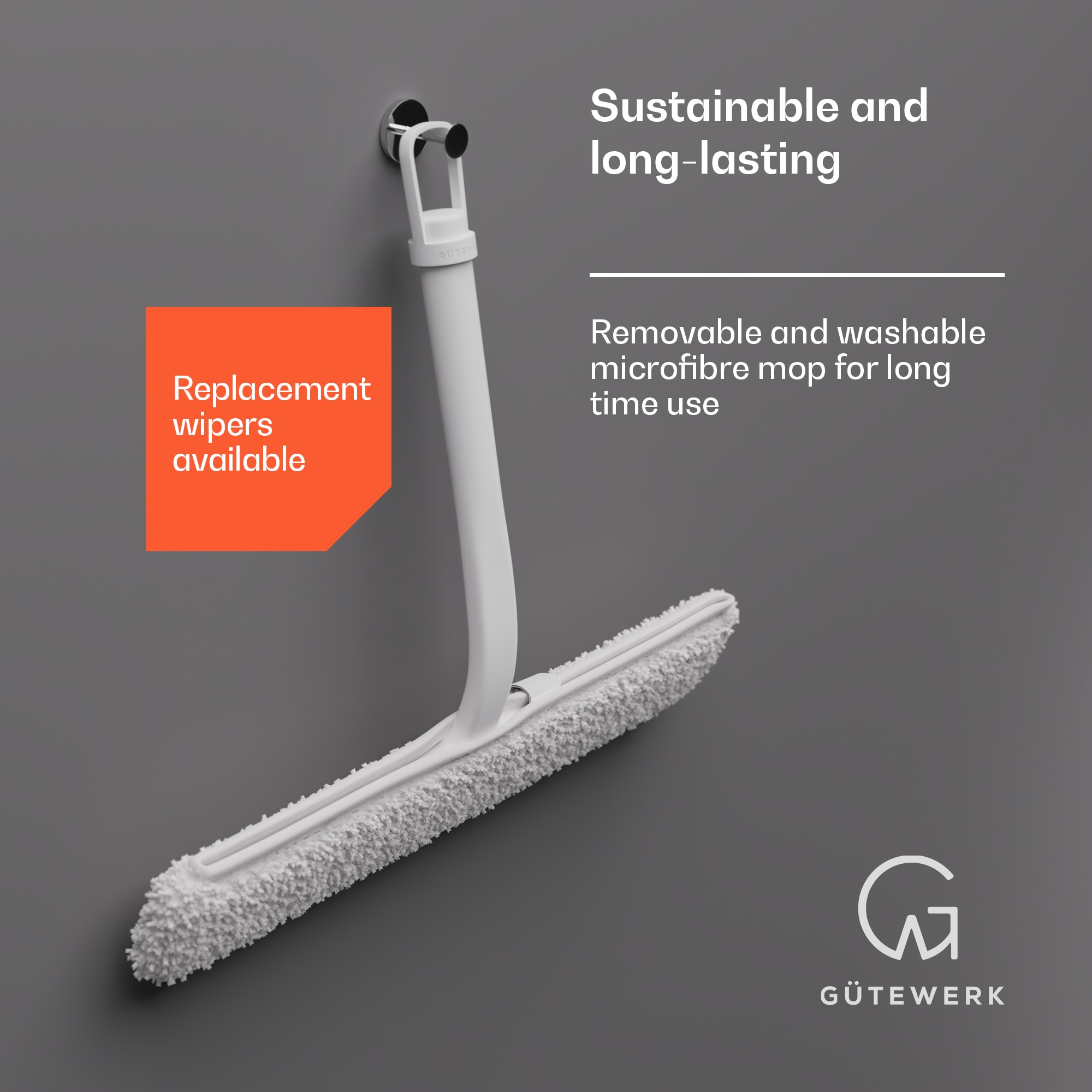 Blaze 2 v 1, stierka na okná, 23 cm, silikónová stierka, obal z mikrovlákna – Obrázok 2