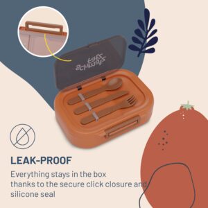 Klarstein Bunko, desiatový box, 3 priehradky, 3-dielny príbor Rozmery: cca 21 x 14,5 x 5,5 cm (Š x V x H)