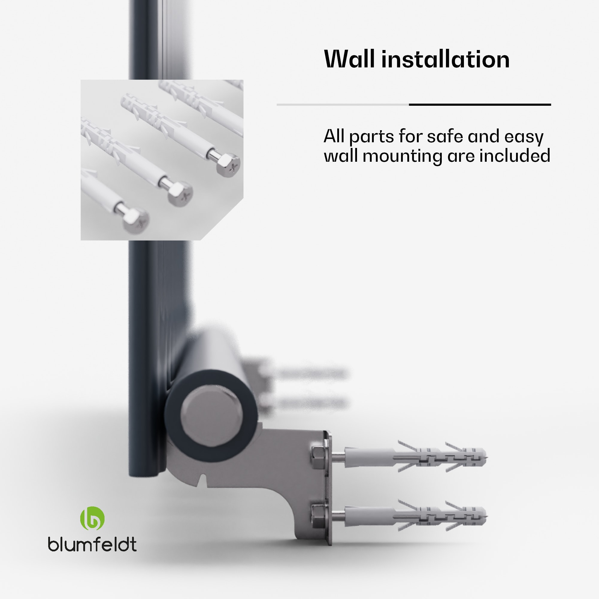 Blumfeldt Ontario, radiátor, 100 x 60, 1/2" bočné a stredové pripojenie, inštalácia na stenu, 681 W
