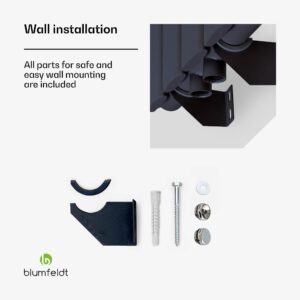 Blumfeldt Tallheo, 100 x 60, radiátor, rúrkový radiátor, 1445 W, teplá voda, 1/2