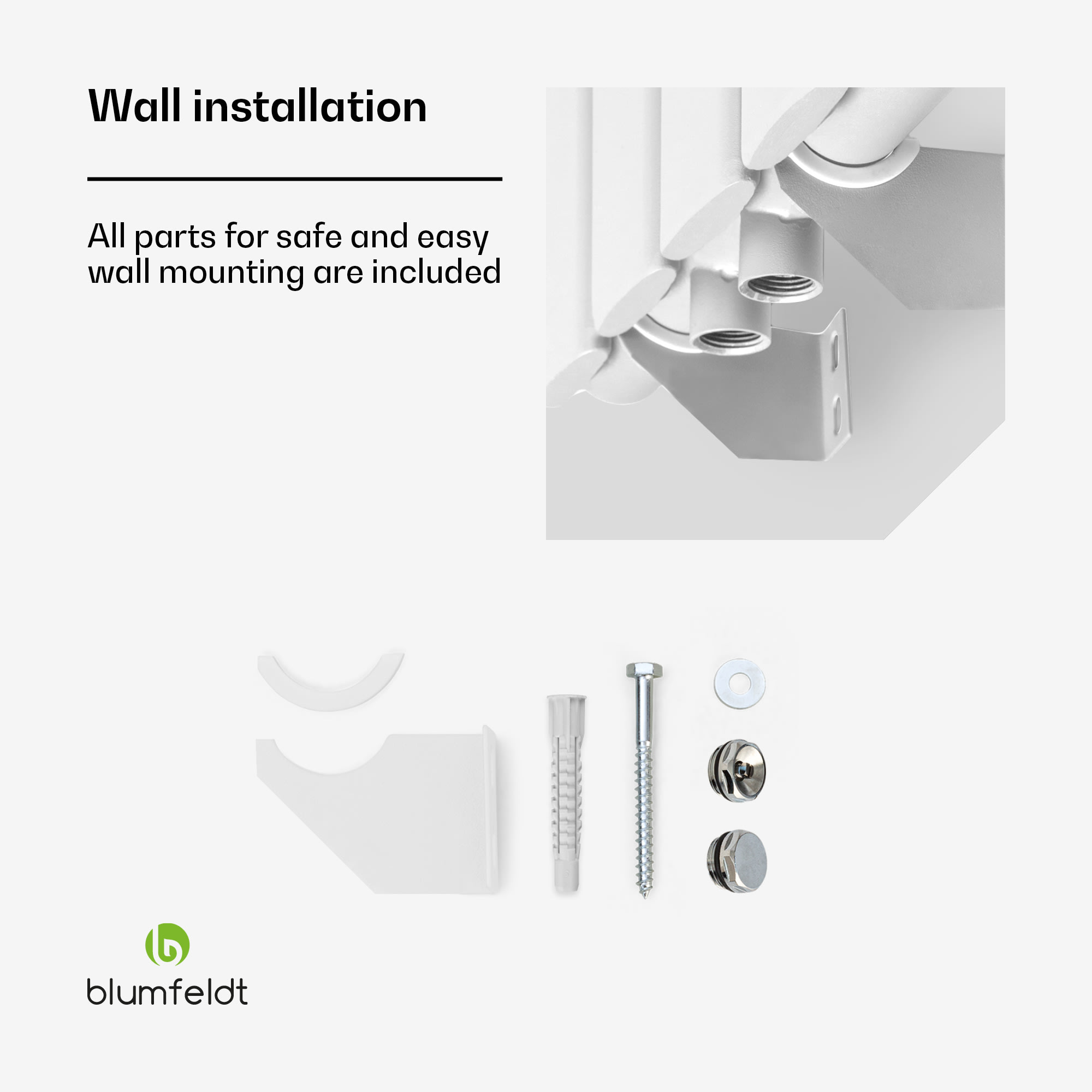 Blumfeldt Tallheo, 100 x 60, radiátor, rúrkový radiátor, 1445 W, teplá voda, 1/2