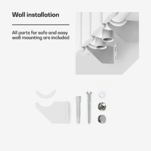 Blumfeldt Tallheo, 47 x 160, radiátor, rúrkový radiátor, 728 W, teplá voda, 1/2