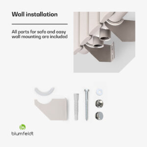 Blumfeldt Tallheo, 41 x 180, radiátor, kúpeľňový radiátor, rúrkový radiátor, 1435 W, teplovodný, 1/2