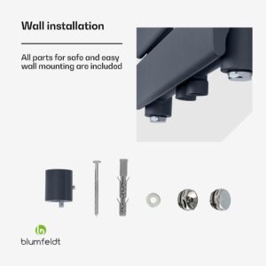 Blumfeldt Fairmont, 50 x 107, radiátor, 509 W, teplovodný, 4 vešiaky uterákov, 1/2"