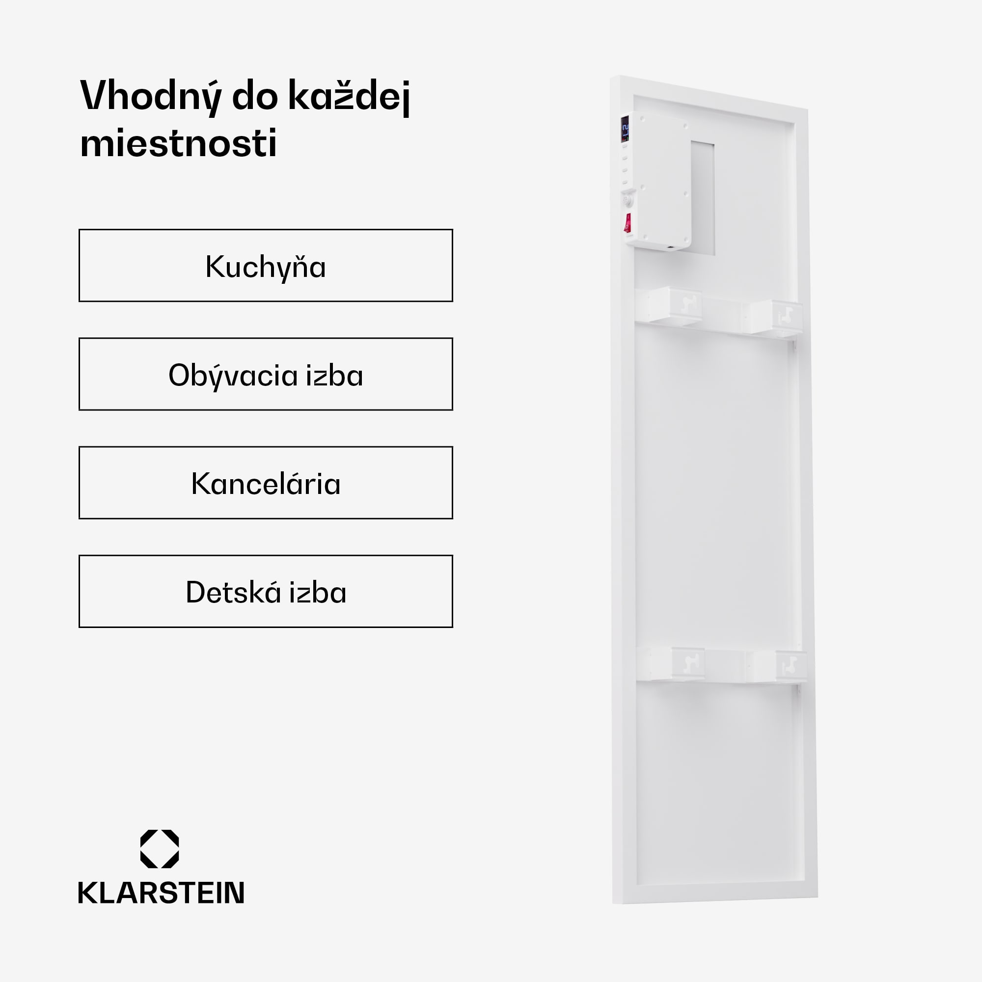 Klarstein Wonderwall Air Smart 320, infračervený ohrievač, 30 x 100 cm, 320 W, aplikácia – Obrázok 3