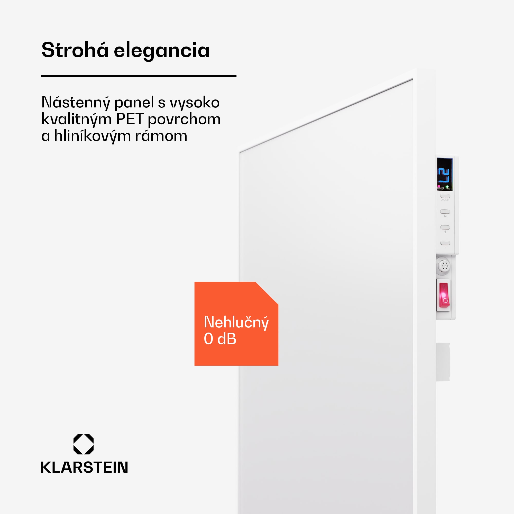 Klarstein Wonderwall Air Smart 600, infračervený ohrievač, 60 x 100 cm, 600 W, aplikácia