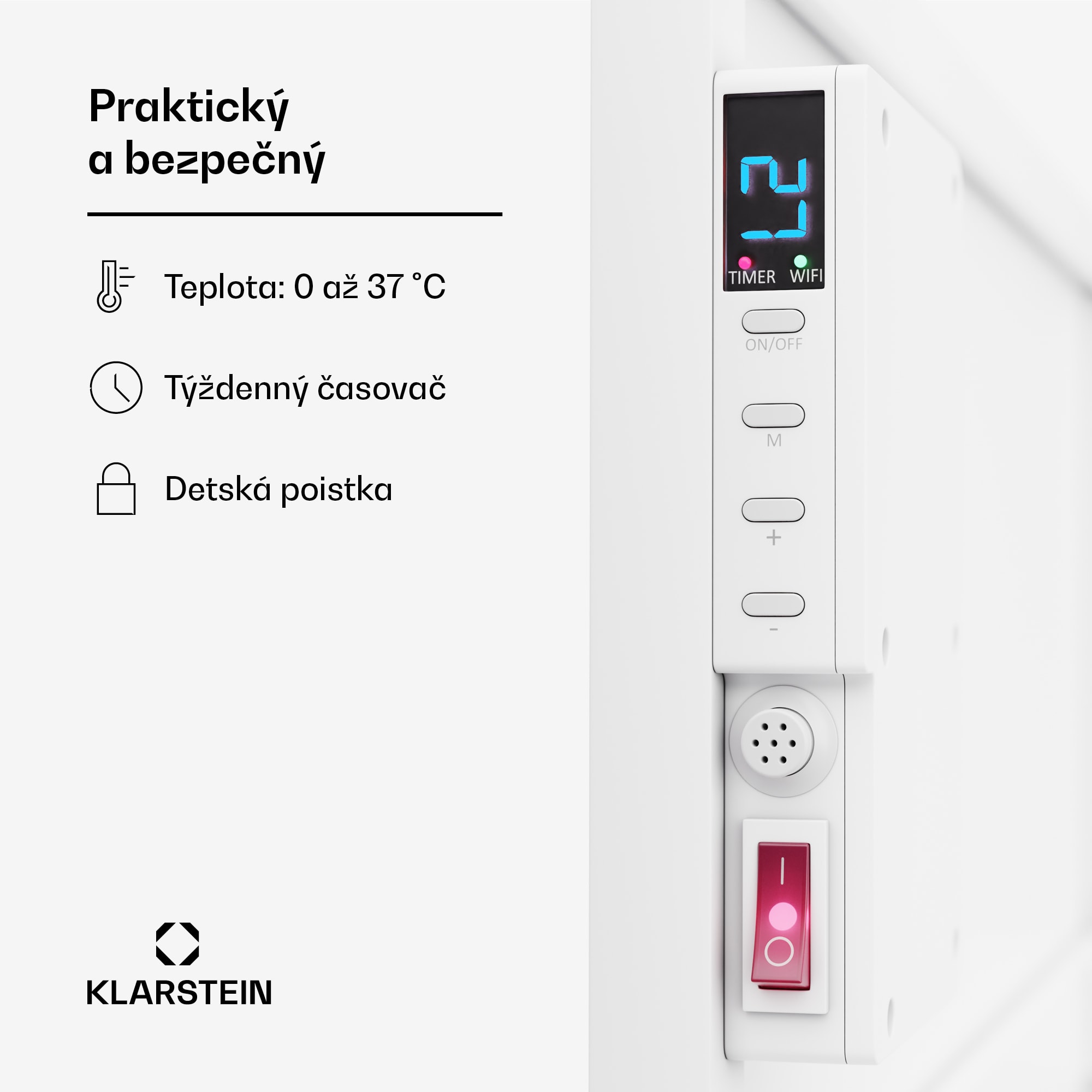 Klarstein Wonderwall Air Smart 770, infračervený ohrievač, 60 x 120 cm, 770 W, aplikácia – Obrázok 2